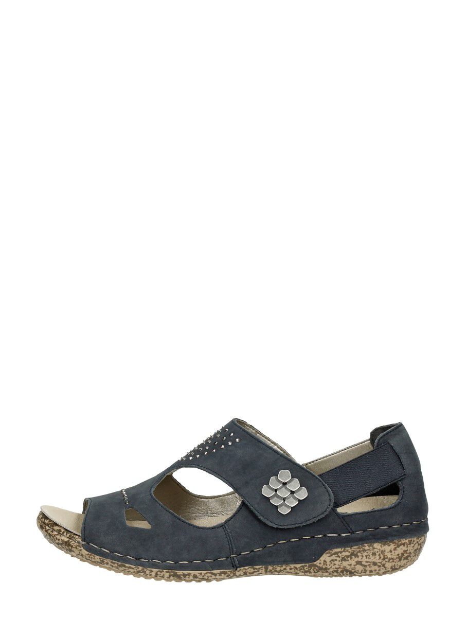 rieker slippers zwart