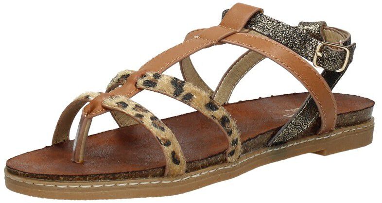 Dames sandalen cognac