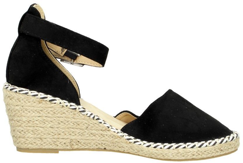 Zwarte VIA VAI Espadrilles FLORA BRAID | Omoda