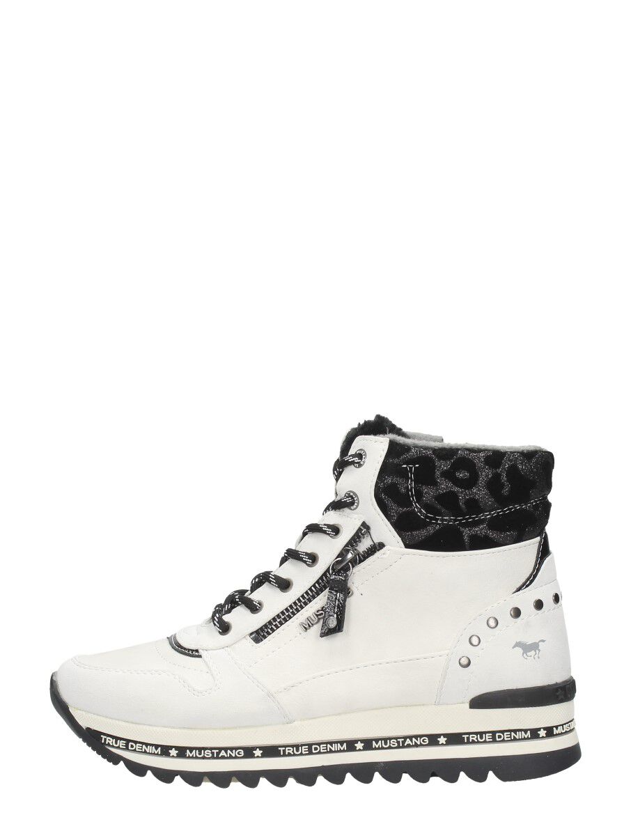 Gabor 488 Hoge sneakers Leren Sneaker Dames Zwart - Schoenen.nl