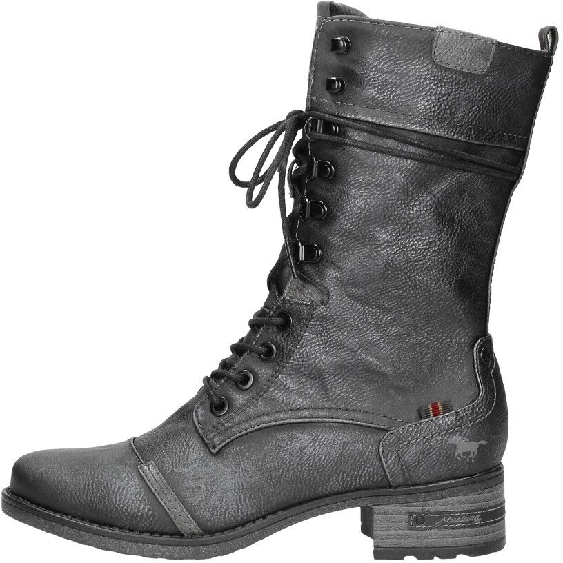 Dames veterschoenen donkergrijs