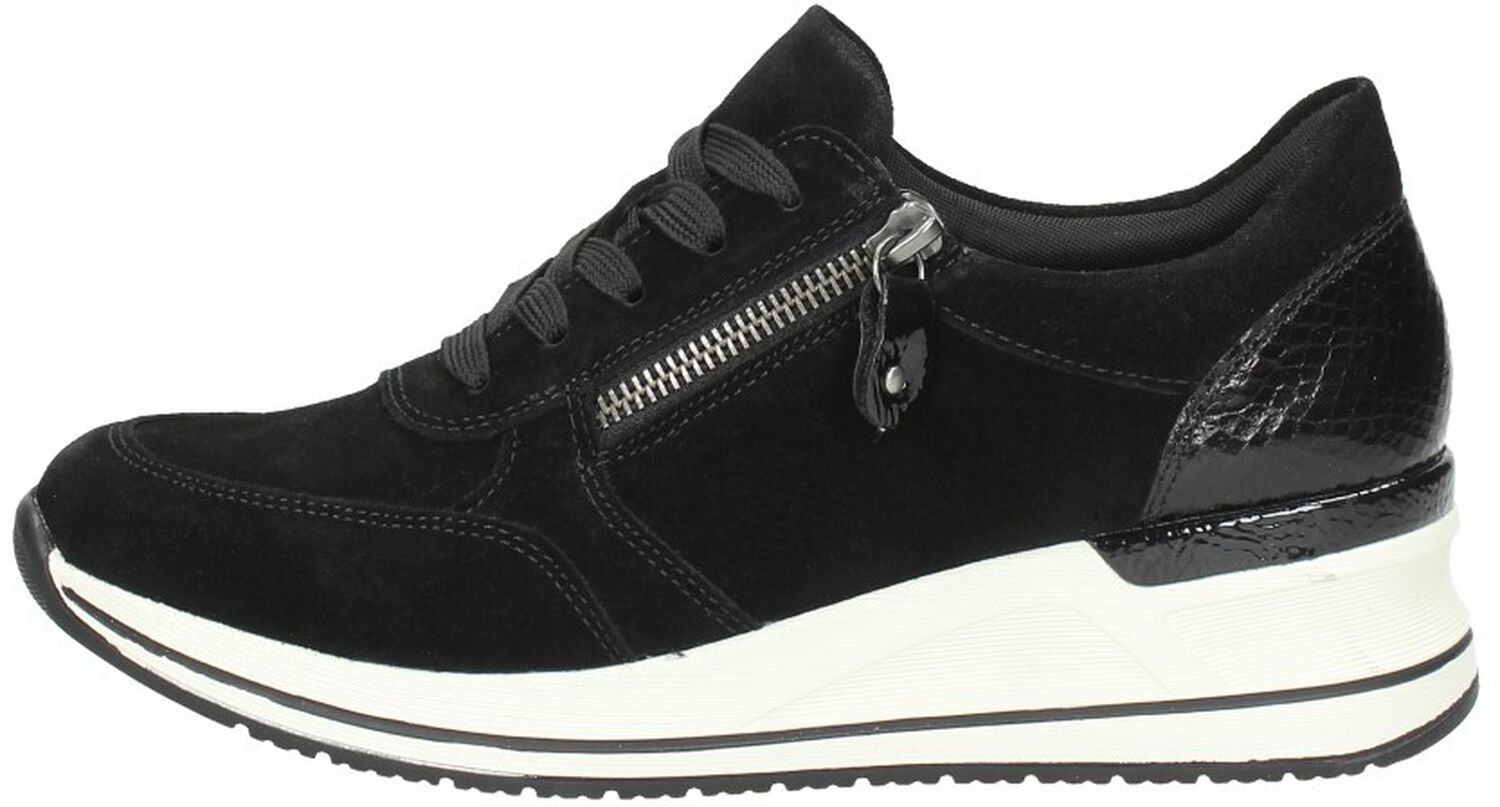 Remonte Dames Low-Top Sneaker D0T01, vrouwen lage schoenen, losse inlegzool, Wit combi 80, 41 EU Breed