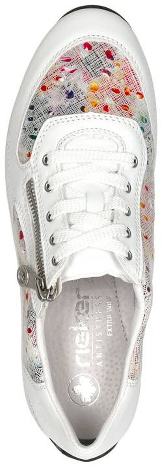 Rieker W0961-24 dames veterboots sportief beige