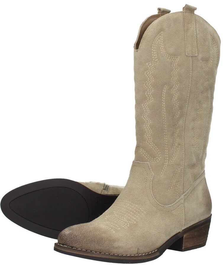 Western laarzen beige