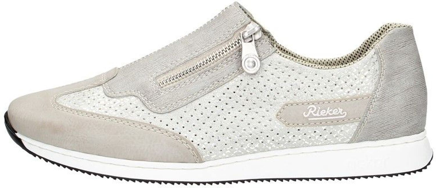 Rieker Witte Casual Enkellaarsjes voor Dames White Dames
