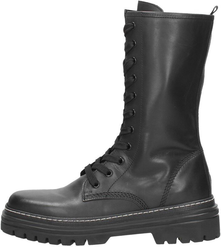 Veterschoenen Hoog zwart