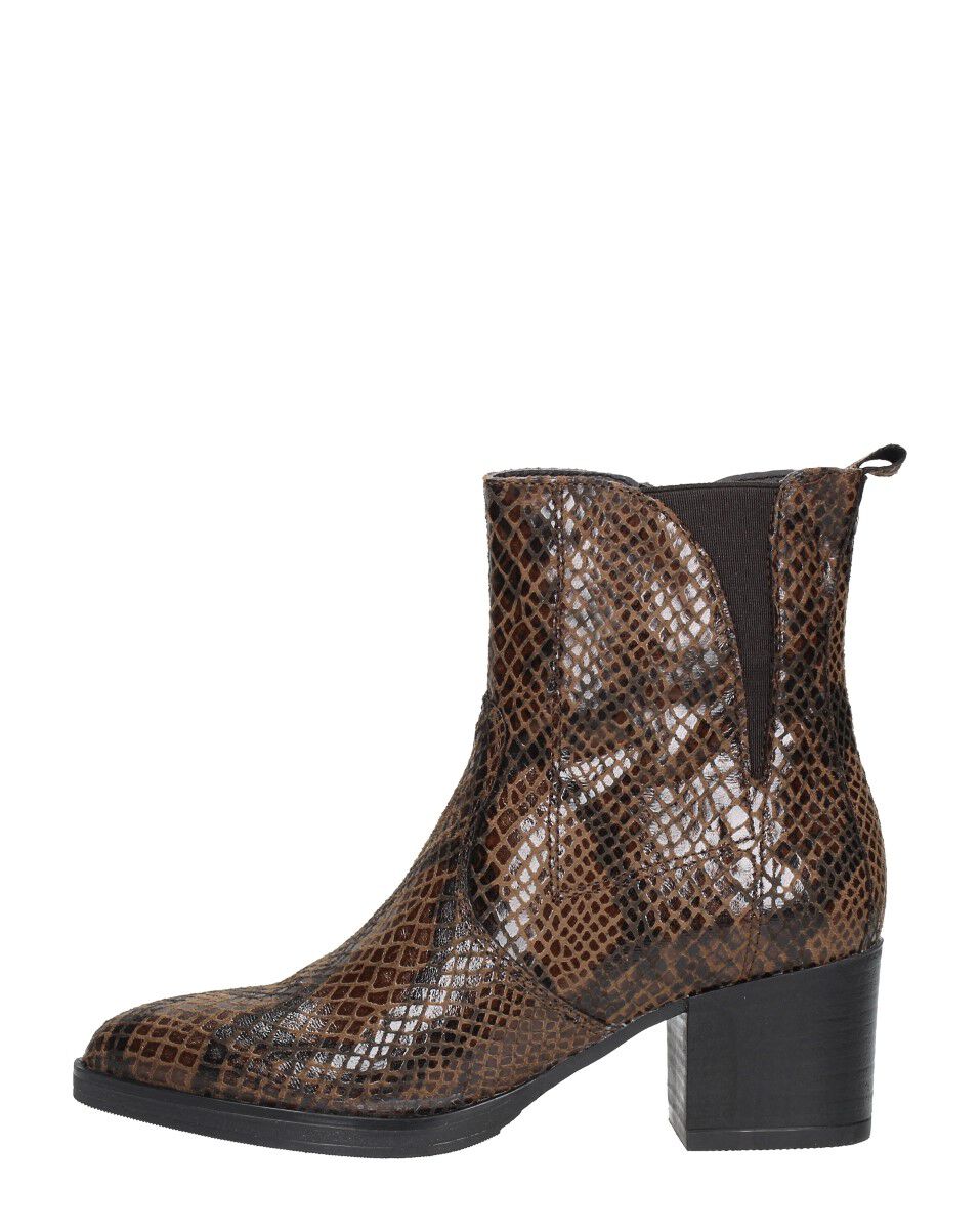 Tamaris Dames Enkellaarsjes | Chelsea Boots Cognac - Mystik Sage