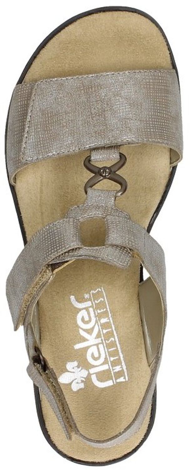 Rieker sandalen voor dames V3660, grootte:38, kleur:Groen : Rieker