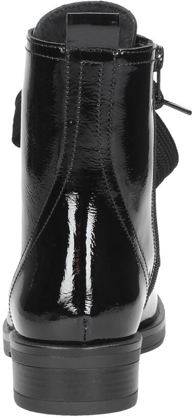 Dames veterschoenen zwartlak