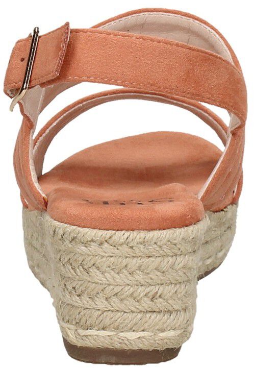 Sandalen Touwzool koraal rood