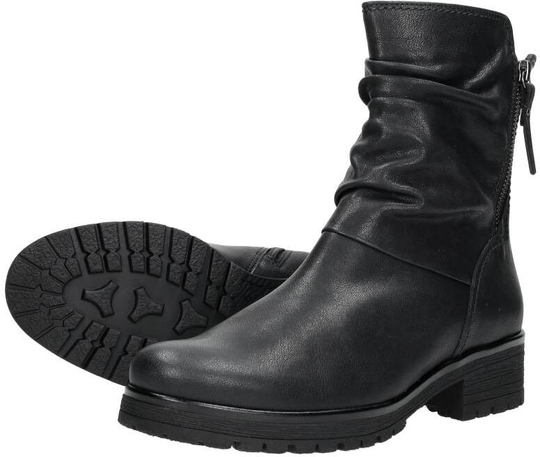 Enkellaarsjes Plat zwart