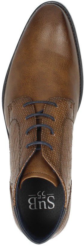 Heren veterschoenen cognac