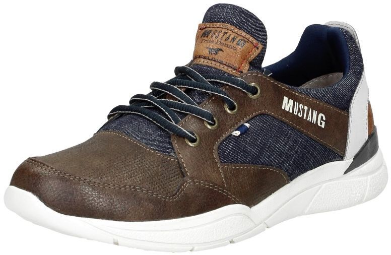 Heren sneakers donkerbruin