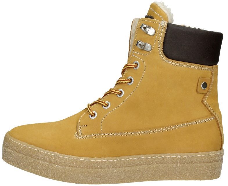 Dames veterschoenen geel