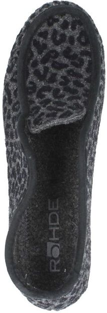 Rohde - Dames pantoffels donkergrijs | Schuurman Schoenen