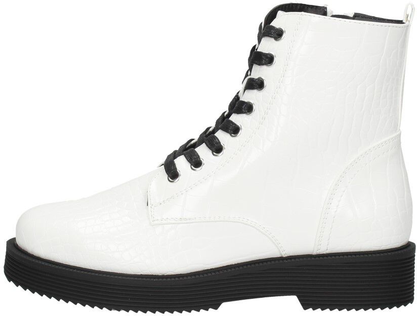 Dames veterboots wit