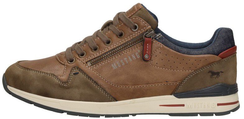 Heren sneakers cognac