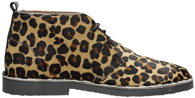 Dames veterschoenen cognac