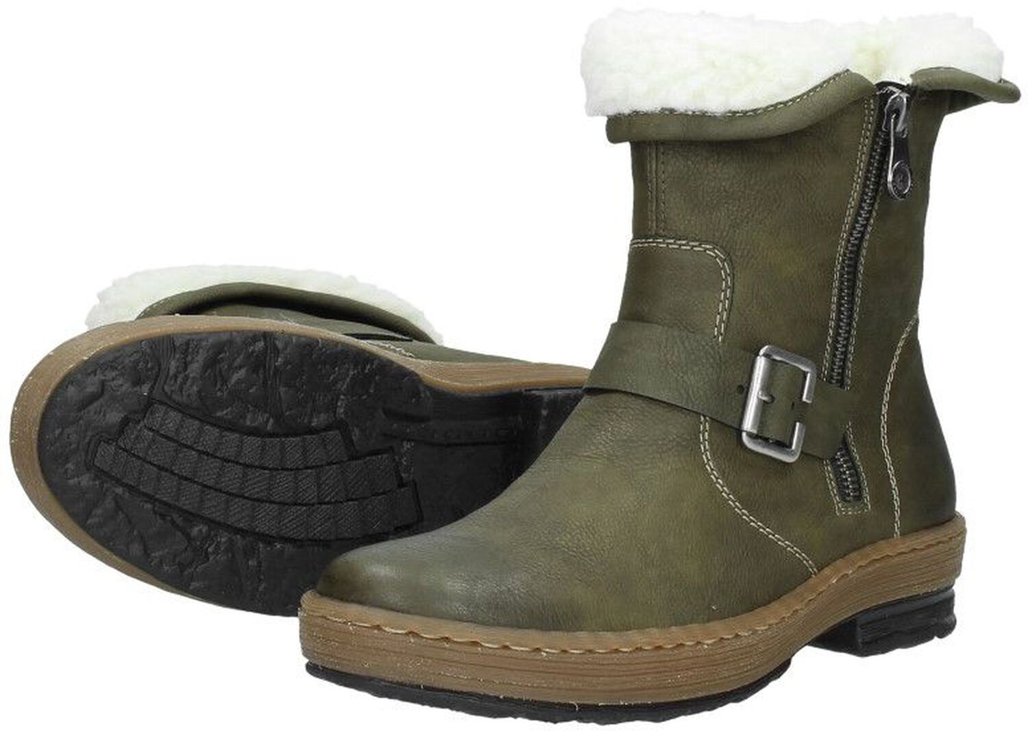 Rieker Slippers sleehak zomerschoen slippers met jute omlijsting
