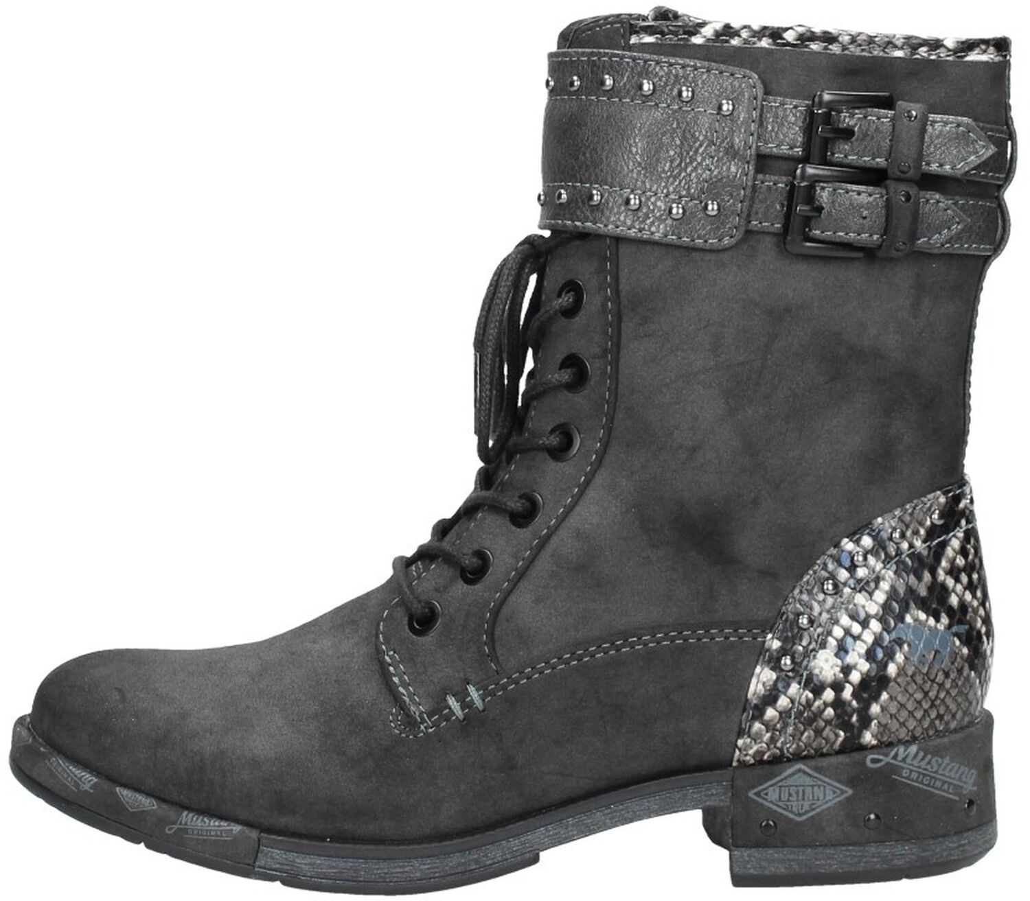 Mustang - Dames veterschoenen cognac | Schuurman Schoenen