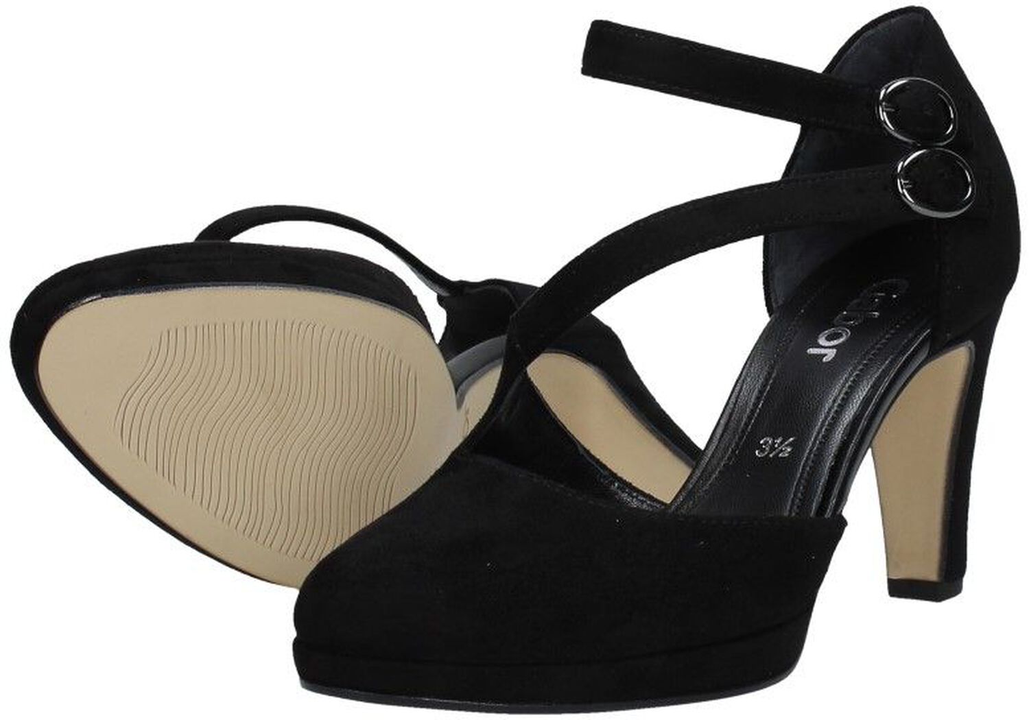 Elegante pumps - 81.431.17 - Suède zwart
