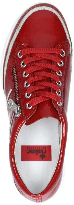 Dames veterschoenen rood