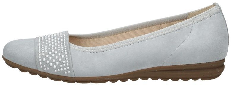 Dames ballerina's licht grijs