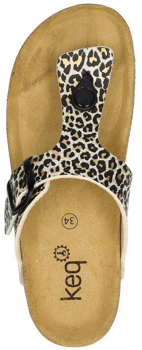 Meisjes slippers beige