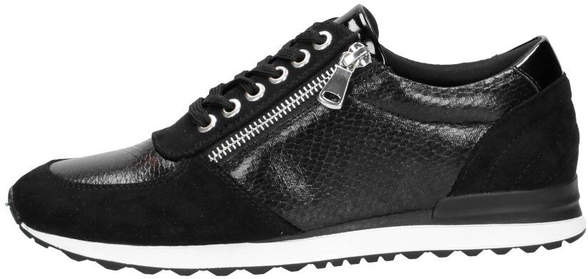 Bibob Sneaker Zipper Wit/Roze Dames - Schoenen.nl