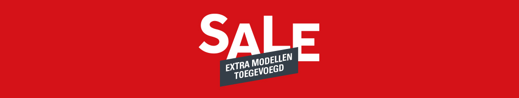 topbanner sale - extra modellen afgeprijsd
