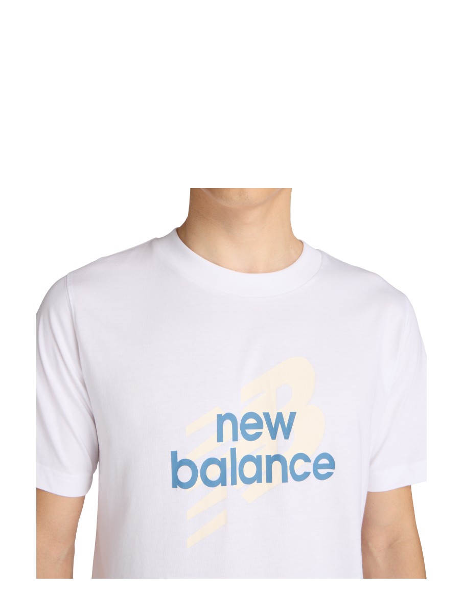New Balance - Anglar Logo T-shirt – wit – foto 4 van 4
