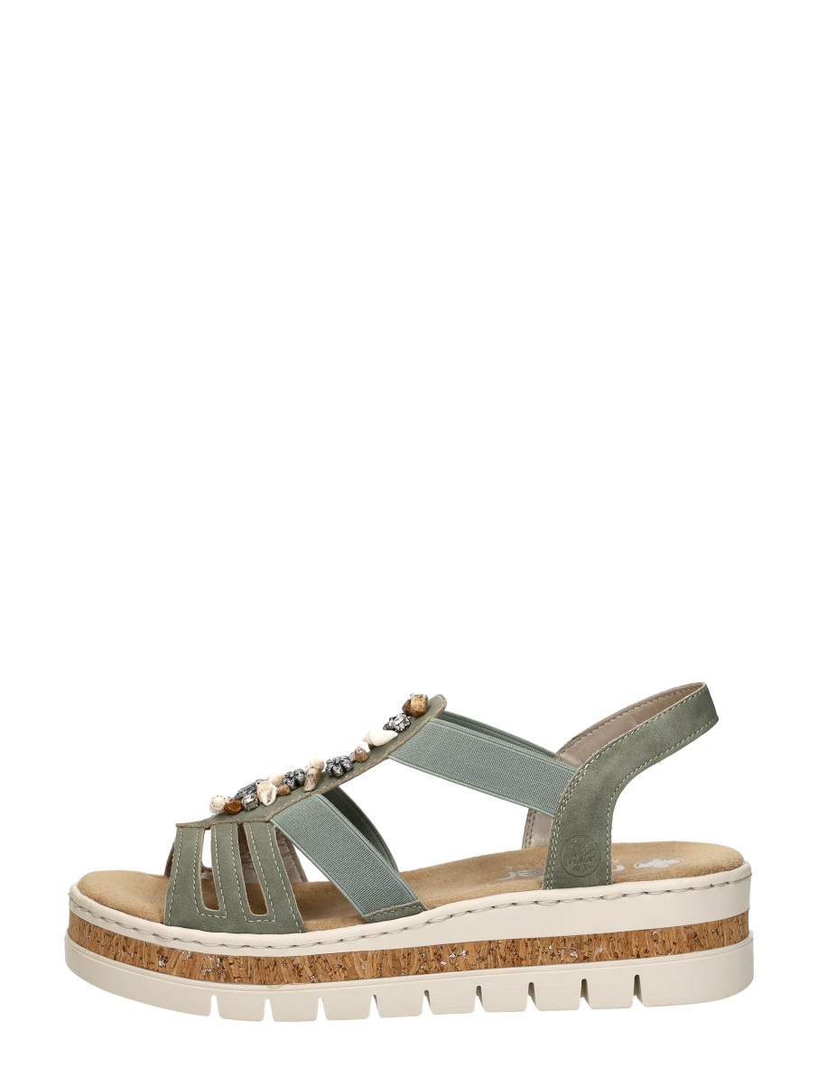 Rieker  Sandalen Plat