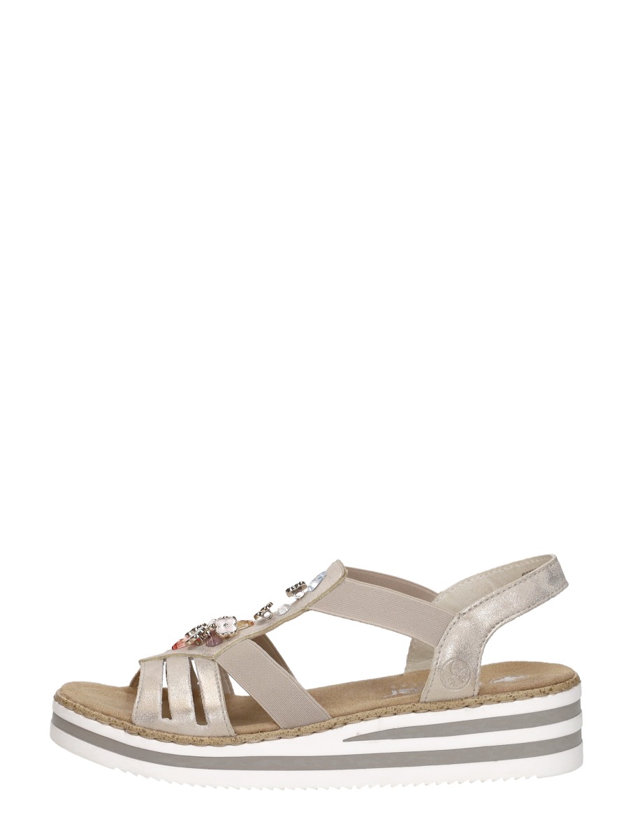 Rieker  Sandalen Plat