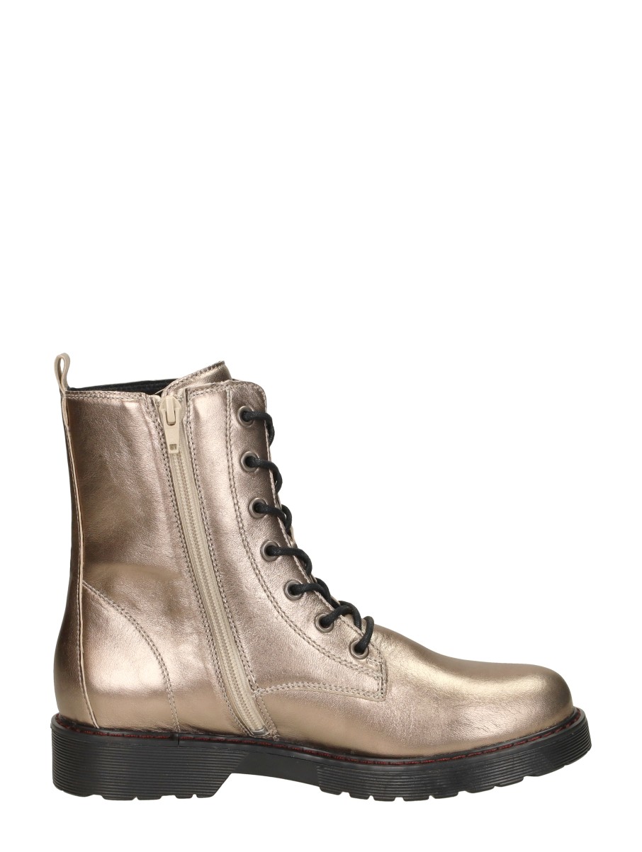Aqa - Veterschoenen Hoog – goudkleur – foto 4 van 4