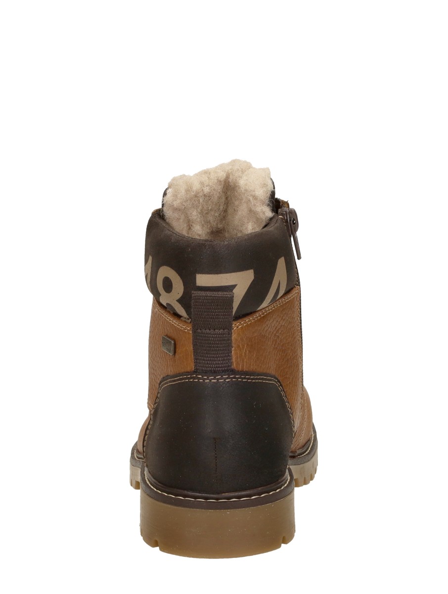 Rieker - Veterschoenen Hoog – cognac – foto 3 van 4