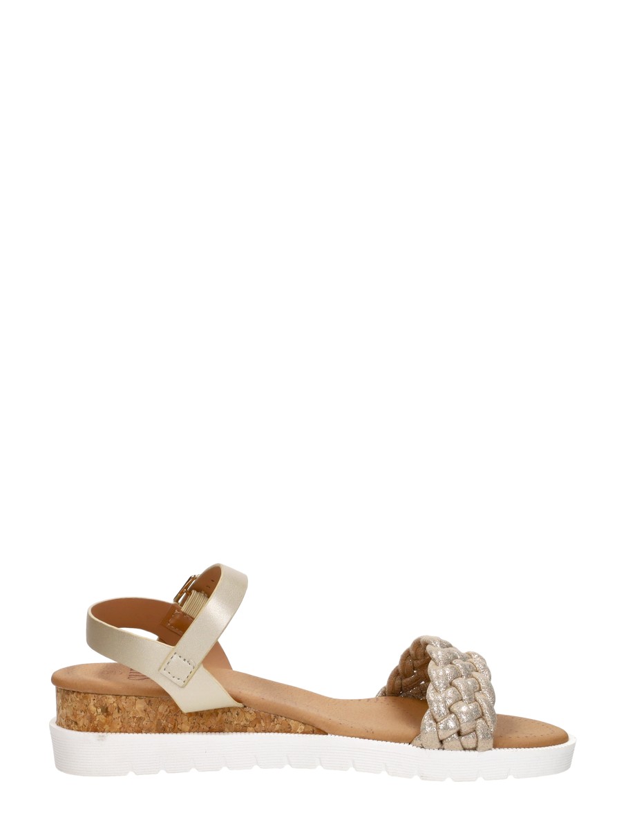 Sub55 - Sandalen Hak – goudkleur – foto 4 van 4