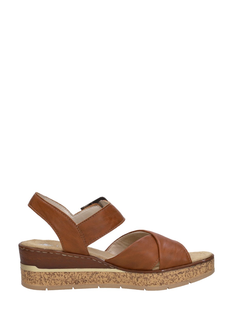 Rieker - Sandalen Hak – cognac – foto 4 van 4