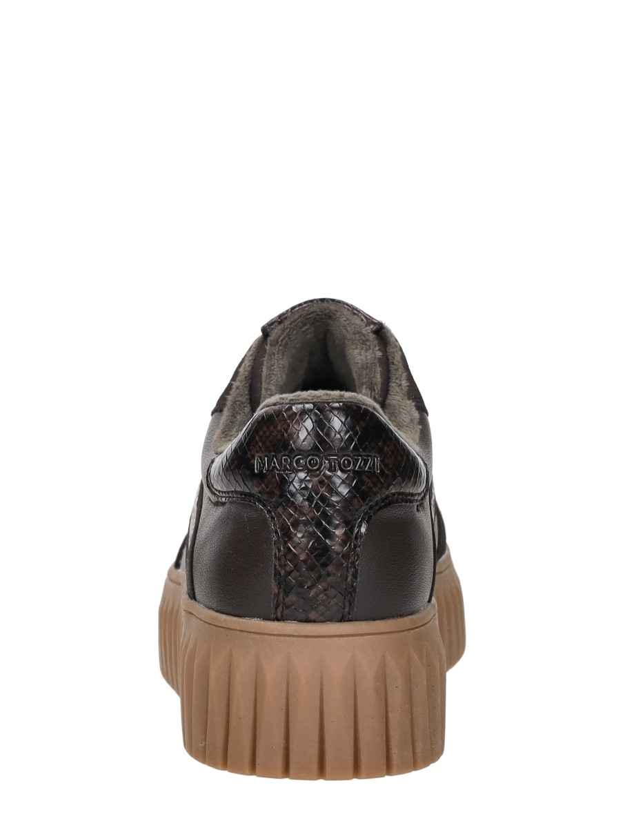 Marco tozzi - Sneakers Laag – donkerbruin – foto 3 van 4