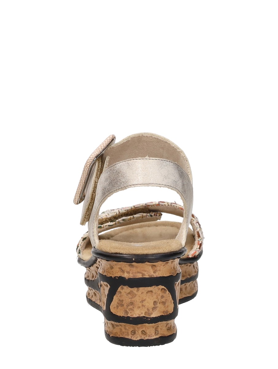 Rieker - Sandalen Plat – beige – foto 3 van 4