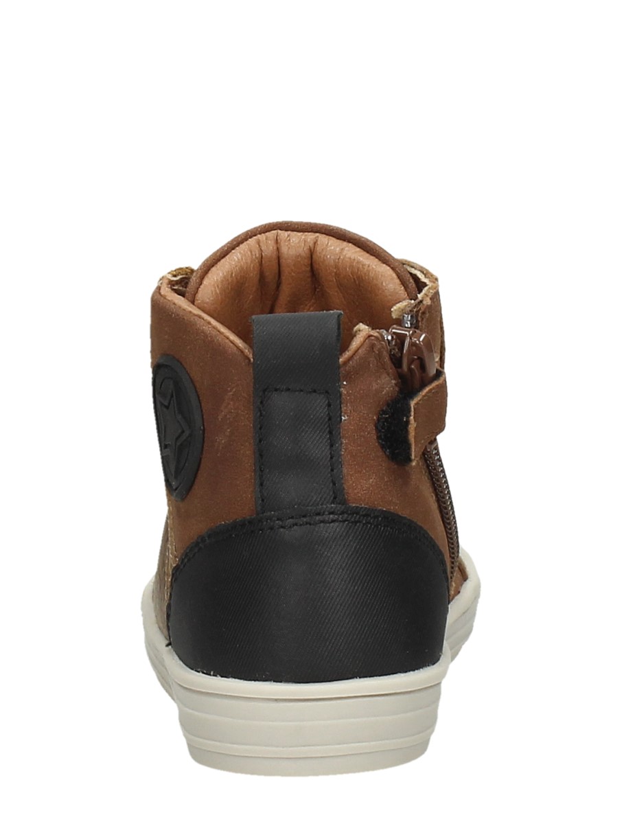 Keq - Veterschoenen Hoog – cognac – foto 3 van 4