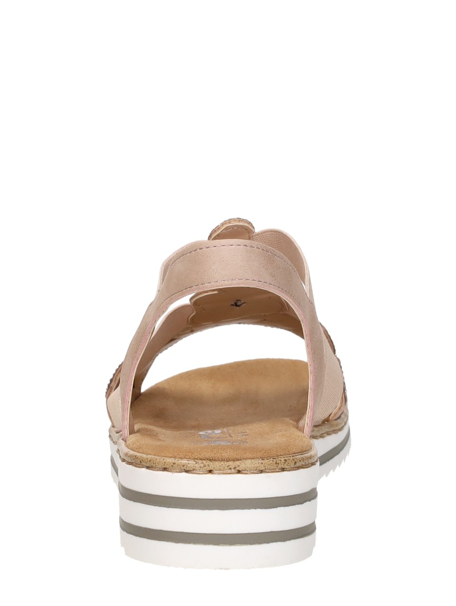 Rieker - Sandalen Plat – roze – foto 3 van 4