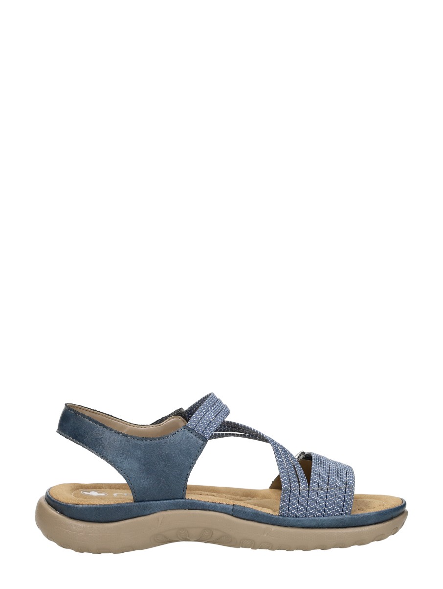 Rieker - Sandalen Plat – blauw – foto 4 van 4