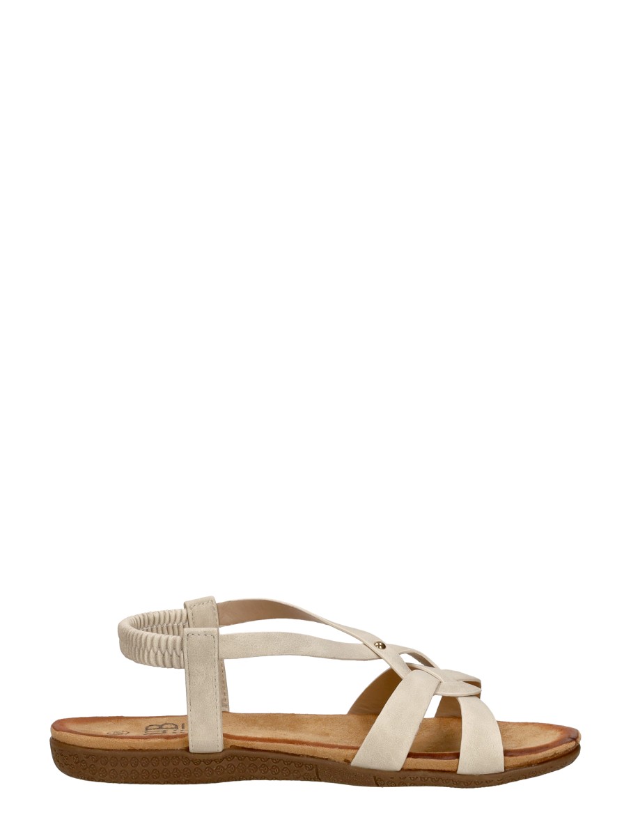 Sub55 - Sandalen Plat – gebroken wit – foto 4 van 4