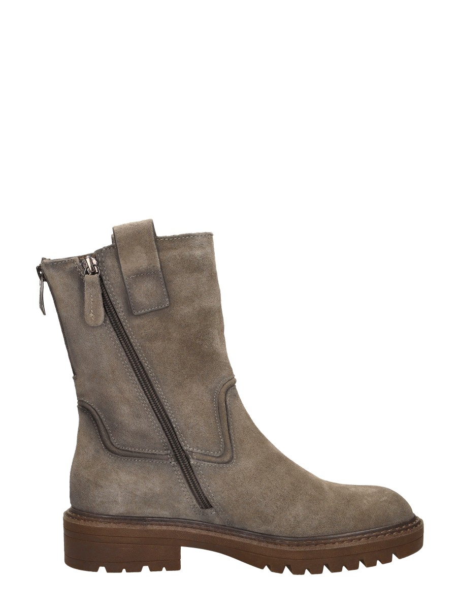 Tamaris - Enkellaarsjes Plat – taupe – foto 4 van 4