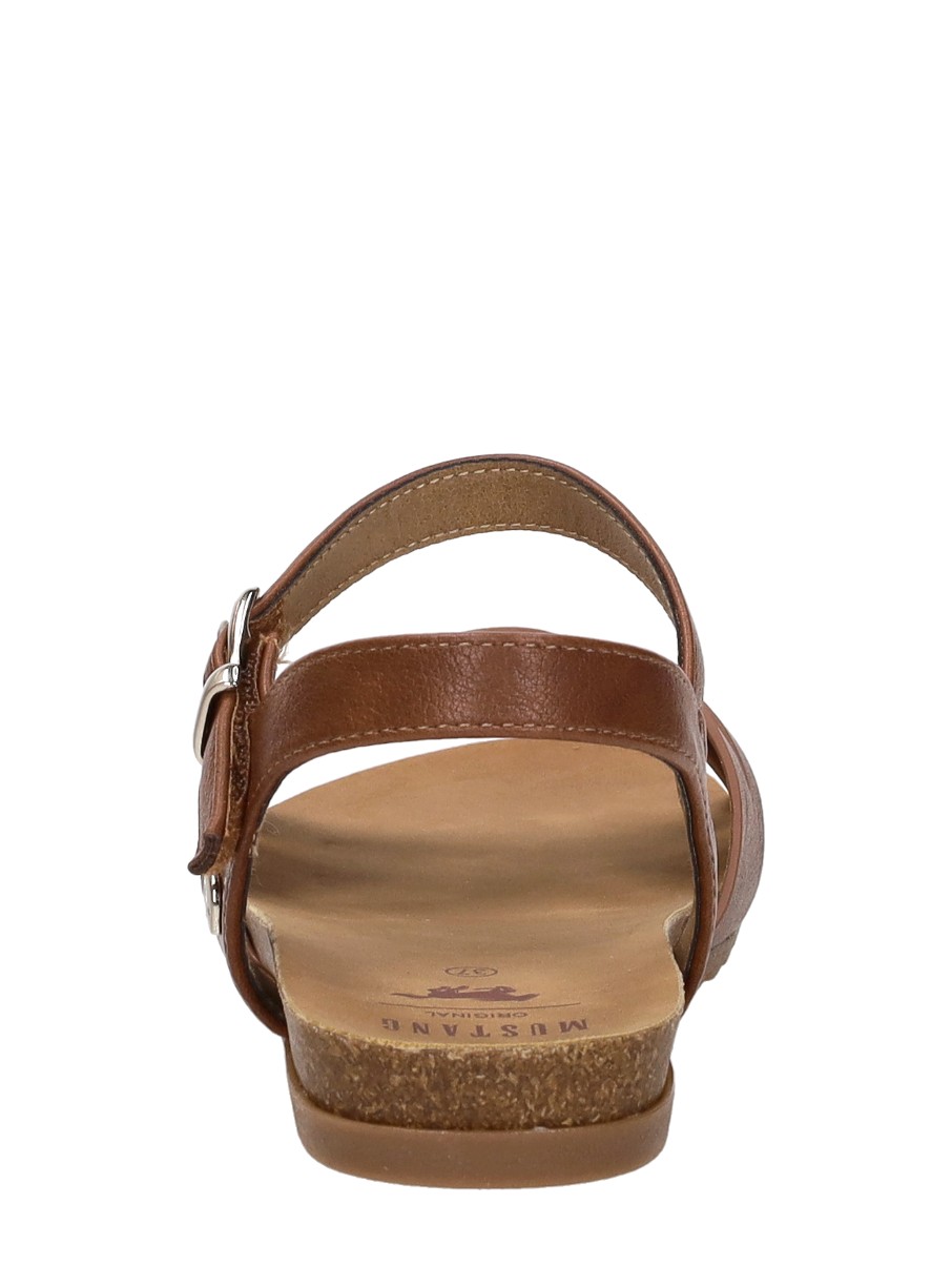Mustang - Sandalen Plat – cognac – foto 3 van 4