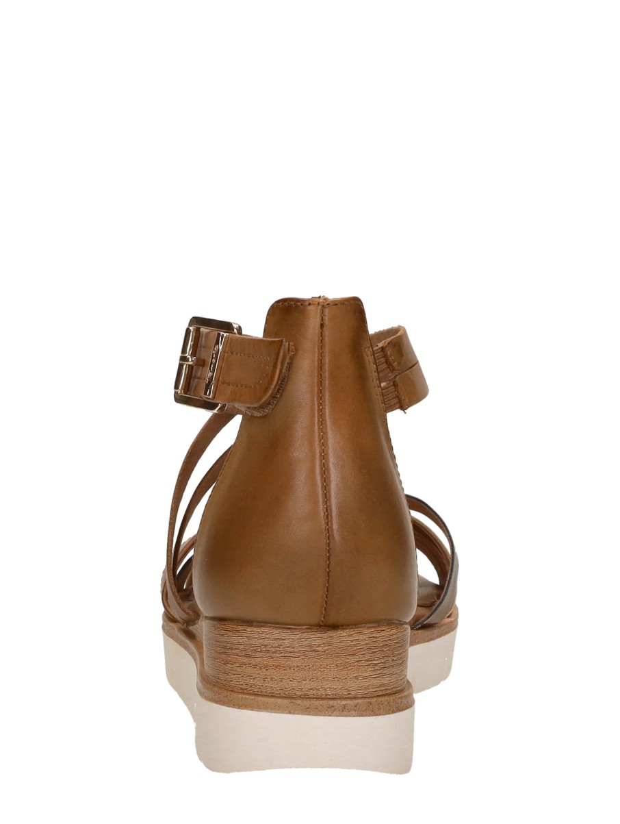 Tamaris - Sandalen Plat – cognac – foto 3 van 4