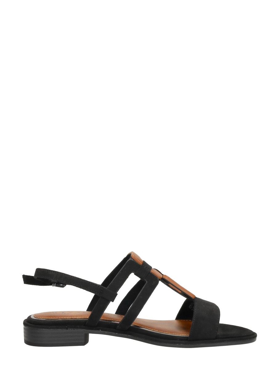 Marco tozzi - Sandalen Plat – zwart – foto 4 van 4