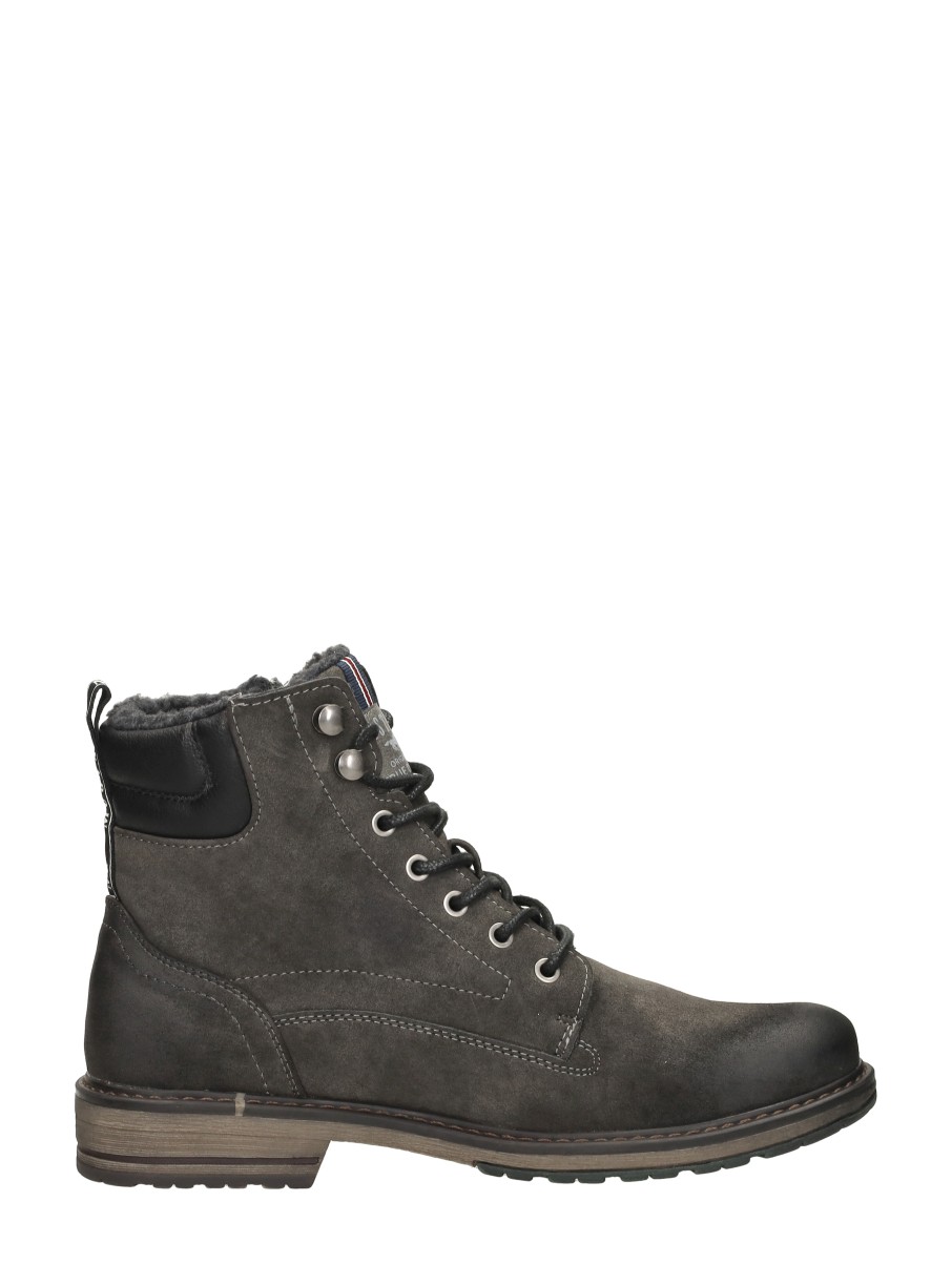 Mustang - Veterschoenen Hoog – donkergrijs – foto 4 van 4