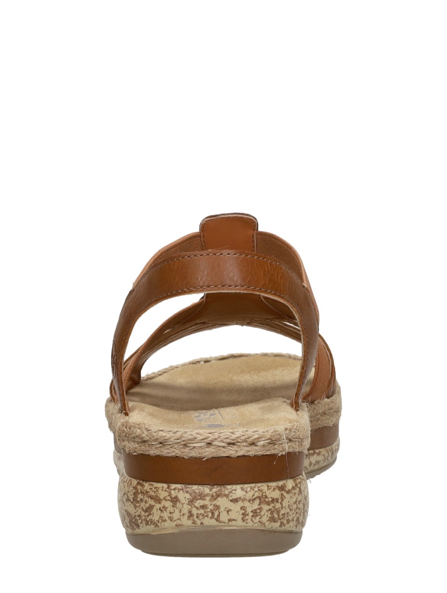Rieker - Sandalen Plat – cognac – foto 3 van 4