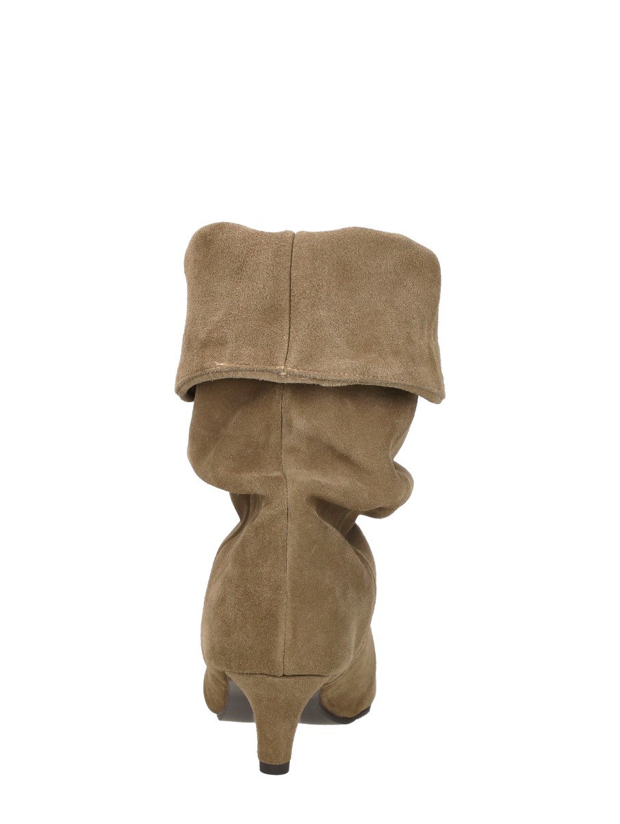 Shoecolate - Enkellaarsjes Hak – taupe – foto 3 van 4